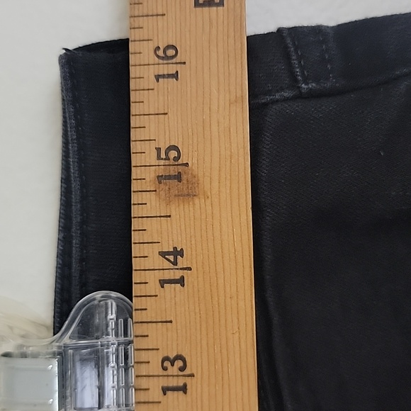 NYDJ Black Marilyn Straight Lift Tuck Black Jeans 32 X 28.5 Womens 10 - Picture 4 of 16